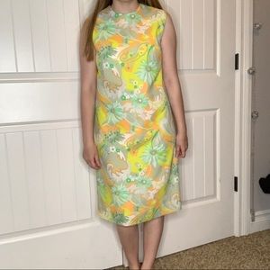 Vintage 1960’s 1970’s floral Go Go dress.